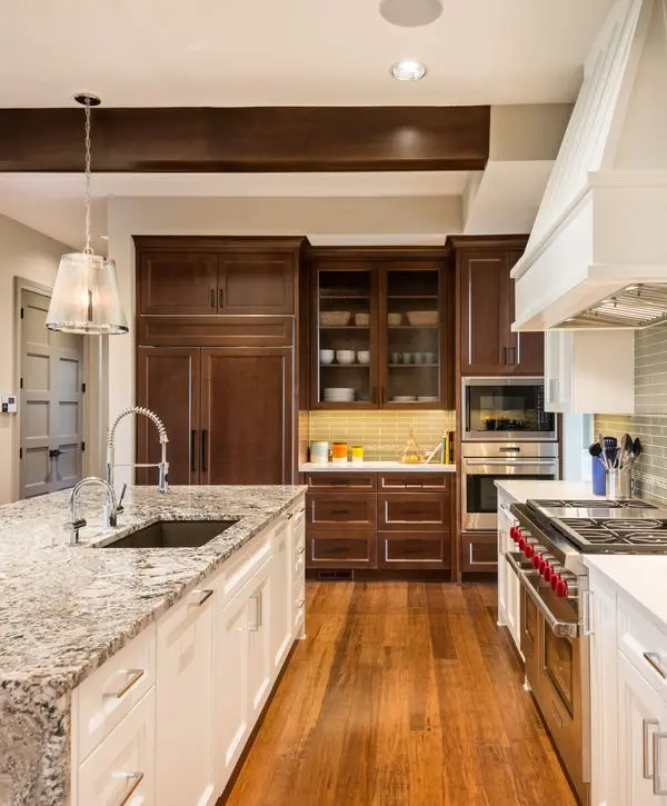 Kitchen Refresh with new appliances and wooden flooring in Raymore, MO